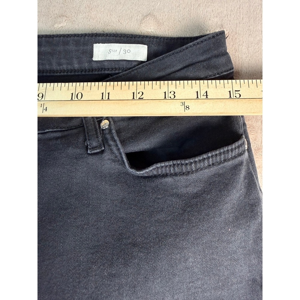 Pilcro Jeans Women 30 Black Excellent Studded Ruffle Hem Crop Anthropologie - Picture 5 of 9